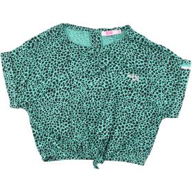 Mintás zöld felső (104) kislány