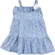 George Virágos kék ruha (104) kislány