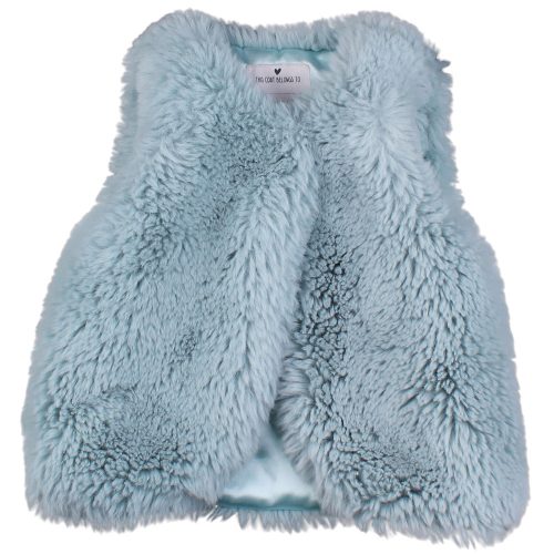 Matalan Kék prémes mellény (80) baba