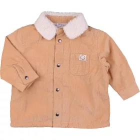 F&F Bézs kord kabát (68) baba