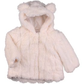 Primark Törtfehér prémes kabát (74) baba