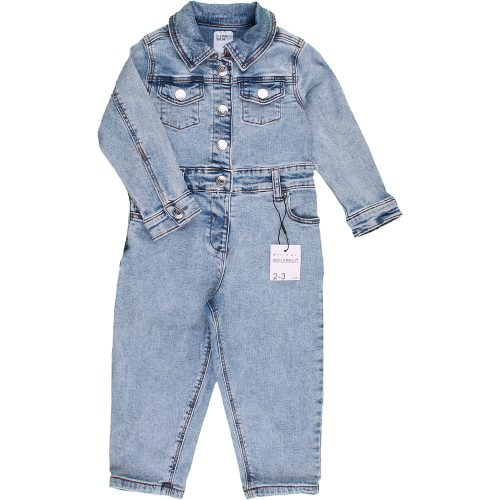 Primark Koptatott farmer jumpsuit (98) kislány