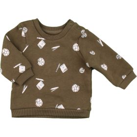 Primark Mintás kheki pulóver (68) baba