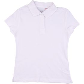 Fehér piké felső (110-116) kislány