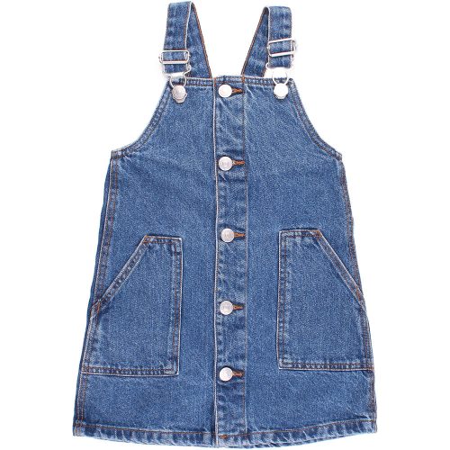 Denim Ezüstgombos farmerruha (104) kislány