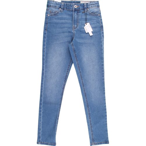 Denim Ezüstgombos skinny farmer (152) lány