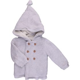 F&F Szürke bélelt kardigán (74) baba