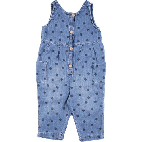 H&M Pöttyös kék jumpsuit (80) baba