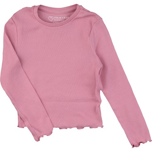 Primark Rózsaszín bordázott felső (98) kislány