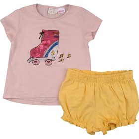 Flitteres-sárga szett (74) baba