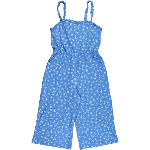 Primark Virágos kék playsuit (134) lány