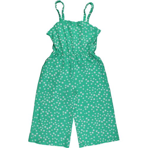 Primark Virágos zöld jumpsuit (128) kislány