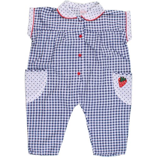 Kockás playsuit (86) baba