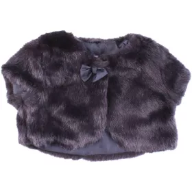 F&F Sötétkék prémes boleró (74) baba