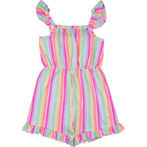 Színesmintás playsuit (104) kislány