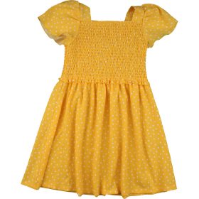 St Bernard Pöttyös sárga ruha (128) kislány