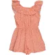 Primark Virágos narancs playsuit (128) kislány