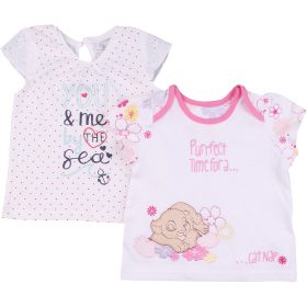 Virágos-pöttyös felső szett (62) baba