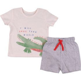 Krokodilos-szürke szett (68) baba