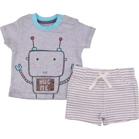 Robotos-csíkos szett (62) baba