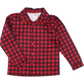 Kockás pizsamafelső (104) kisfiú