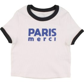 Marks&Spencer Feliratos törtfehér felső (128) kislány