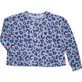 Mintás kék felső (116) kislány