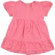 F&F Hímzett rózsaszín ruha (68) baba