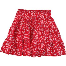 Virágos piros szoknya (34) női