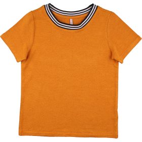 Csíkos sárga felső (122-128) kislány