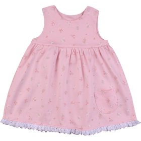 Nutmeg Virágos rózsaszín ruha (68) baba