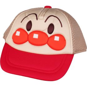 Mintás bézs-piros baseball sapka (1-3 év) kisfiú