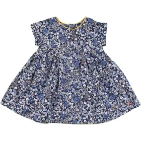 Marks&Spencer Virágos kék ruha (62) baba