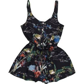 Primark Virágos fekete playsuit (32)  női