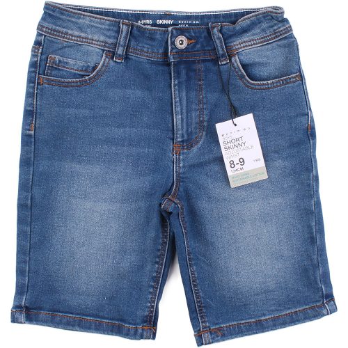 Denim Barnacérnás skinny farmer rövidnadrág (134) fiú