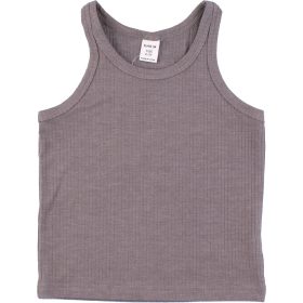 Szürke bordázott felső (98) kislány