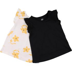 F&F Virágos-fekete felső szett (68) baba