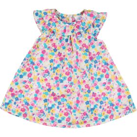 Miniclub Virágos zöld ruha (56) baba
