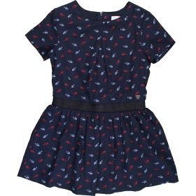 Mintás kék ruha (104) kislány