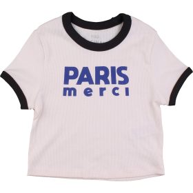 Marks&Spencer Törtfehér bordázott felső (122) kislány