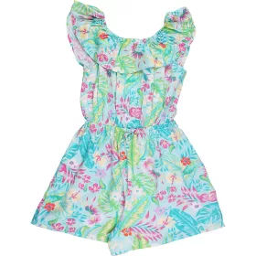Primark Virágos kék playsuit (146) lány