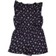 Primark Virágos kék playsuit (128) kislány