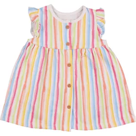 Színescsíkos ruha (62) baba