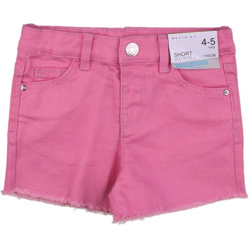 Denim Rózsaszín farmershort (110) kislány