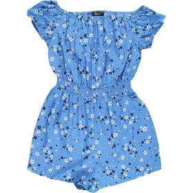 New Look Virágos kék playsuit (152) lány