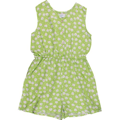 Primark Virágos zöld playsuit (134) lány