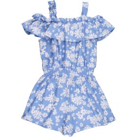 River Island Virágos kék playsuit (140) lány