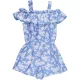 River Island Virágos kék playsuit (140) lány