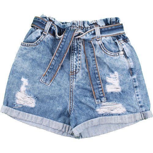 F&F Szaggatott farmershort (134) lány