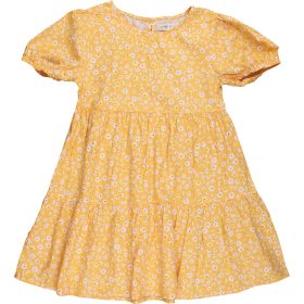 F&F Virágos sárga ruha (128) kislány